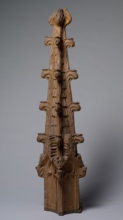 Pinnacle, 1400s. France, 15th century. Oak; overall: 152.5 x 29.2 cm (60 1/16 x 11 1/2 in.)