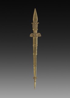 Ornamental Detail, 1775-1799. France, 18th century, Period of Louis XVI. Gilt bronze; overall: 26.7