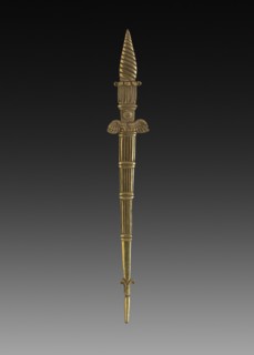 Ornamental Detail, 1775-1799. France, 18th century, Period of Louis XVI. Gilt bronze; overall: 26.7