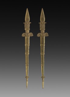 Ornamental Detail, 1775-1799. France, 18th century, Period of Louis XVI. Gilt bronze; overall: 26.7