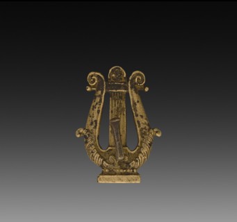 Ornamental Hook, early 19th century. France, early 19th century, Empire Style. Gilt bronze;