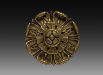 Ornamental Rosette, c. 1775-1825. France, late 18th - early 19th centuries. Gilt bronze; diameter:
