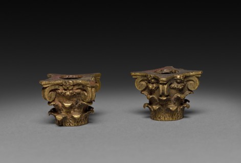 Ornamental Capital, 1775-1799. France, late 18th century. Gilt bronze; overall: 2.3 x 2.3 cm (7/8 x
