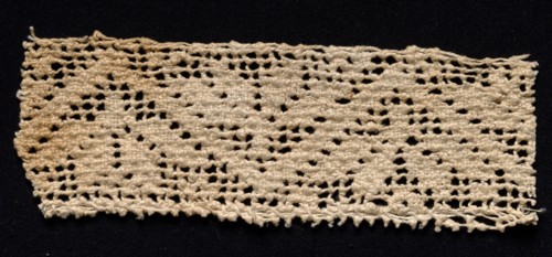 Fragment of a Band with Geometric Motif, 17th-18th century. Spain, 17th-18th century. Needle lace,