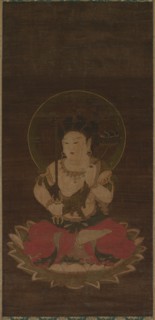 Chigo Monju: Manjusri as a Child, early 1400s. Japan, Muromachi period (1392-1573). Hanging scroll: