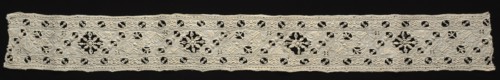 Needlepoint (Cutwork) Lace Insertion, late 16th-17th century. Italy, late 16th-17th century. Lace,