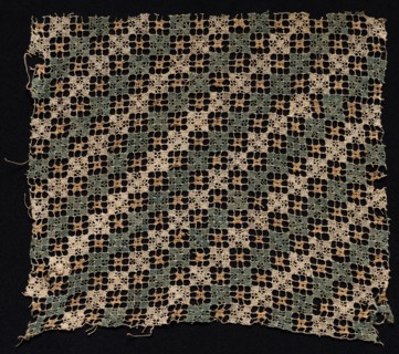 Fragment with Repeated Square Pattern, 1500s-1600s. Italy, 16th-17th century. Needle lace;