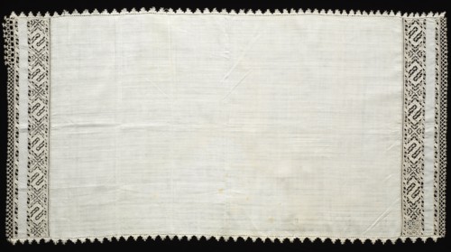 Needlepoint (Reticella) and Bobbin Lace Cloth, 16th century. Italy, Venice, 16th century. Lace,
