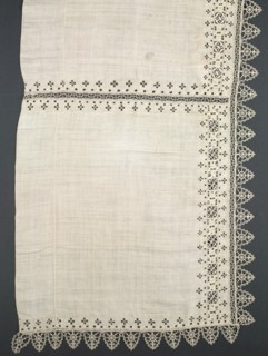 Needlepoint (Cutwork) and Bobbin Lace Altar Frontal, 16th century. Italy, Genoa, 16th century.