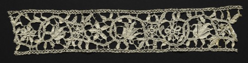 Needlepoint (Punto in aria) Lace Insertion, 16th-17th century. Italy, Venice, 16th-17th century.