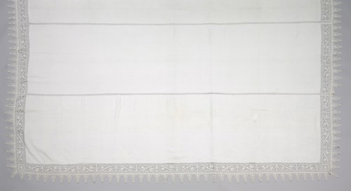 Needlepoint (Reticella) and Bobbin Lace Sheet, late 16th century. Italy, late 16th century. Lace,