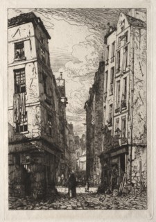 Rue des Marmousets. Maxime Lalanne (French, 1827-1886). Etching