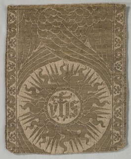 Fragment of an Orphrey Band, early 1500s. Italy, early 16th century. Lampas weave; overall: 26.1 x