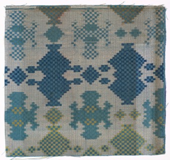 Fragment, 1800s. China, 19th century. Silk; overall: 18.5 x 18.5 cm (7 5/16 x 7 5/16 in.).