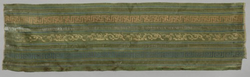Fragment, 1800s. China, 19th century. Silk; overall: 69.9 x 19.1 cm (27 1/2 x 7 1/2 in.).