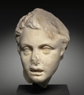 Eros, the God of Love, 1-100. Italy, Roman, probably 1st Century. Marble; overall: 22.6 x 15.3 x 17