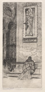 Etchings of Venice: St. Marks, 19th century. Otto H. Bacher (American, 1856-1909). Etching