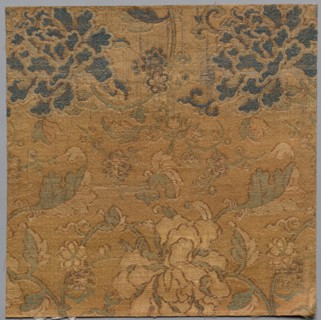 Fragment from Book of Textiles, 18th century. China, 18th century. Silk; overall: 26 x 26 cm (10