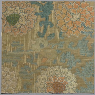 Fragment from Book of Textiles, 18th century. China, 18th century. Silk; overall: 26.2 x 26.6 cm