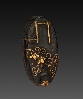 Kashira, 1700-1850. Japan, Tokugawa period. Shakudo; average: 3.5 x 1.8 cm (1 3/8 x 11/16 in.).