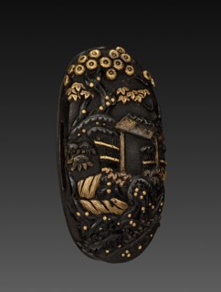 Kashira, 1700-1850. Japan, Tokugawa period. Shakudo; average: 3.9 x 1.8 cm (1 9/16 x 11/16 in.).