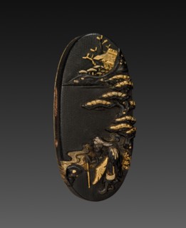 Kashira, 1700-1850. Japan, Tokugawa period. Shakudo; average: 3.9 x 2 cm (1 9/16 x 13/16 in.).