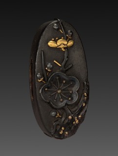 Kashira, 1700-1850. Japan, Tokugawa period. Shakudo; average: 3.9 x 1.8 cm (1 9/16 x 11/16 in.).