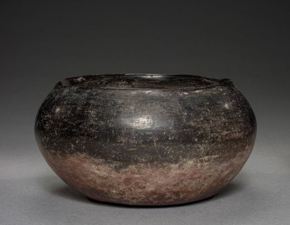 Black-Topped Bowl, 4000-3000 BC. Egypt, Predynastic Period, Early Naqada II. Nile silt; diameter: