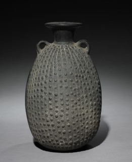 Darkware Vessel, late 1400s. Peru, North Coast, Chimú style (900-1470). Black ware; overall: 22.6 x
