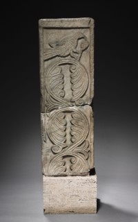 Transenna Post, 700s-800s. Lombardic, Italy, Rome, Migration period, 8th-9th Century. Marble;