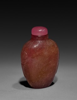 Snuff Bottle, 1644-1912. China, Qing dynasty (1644-1911). Glass; overall: 7.7 cm (3 1/16 in.).
