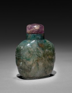 Snuff Bottle, 1644-1912. China, Qing dynasty (1644-1911). Glass; overall: 8.6 cm (3 3/8 in.).