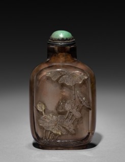 Snuff Bottle, 1644-1912. China, Qing dynasty (1644-1911). Glass; overall: 8 cm (3 1/8 in.).