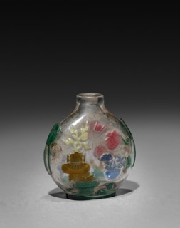 Snuff Bottle, 1644-1912. China, Qing dynasty (1644-1911). Glass; overall: 5.8 cm (2 5/16 in.).