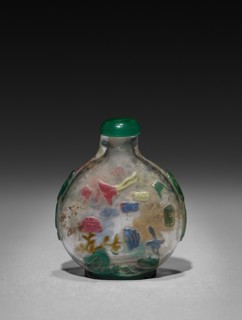 Snuff Bottle, 1644-1912. China, Qing dynasty (1644-1911). Glass; overall: 5.8 cm (2 5/16 in.).