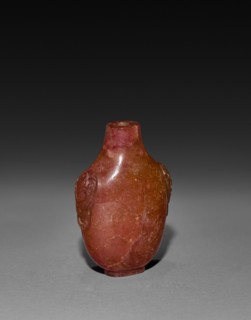 Snuff Bottle, 1644-1912. China, Qing dynasty (1644-1911). Glass; overall: 6.8 cm (2 11/16 in.).