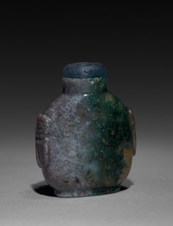 Snuff Bottle, 1644-1912. China, Qing dynasty (1644-1911). Glass; overall: 7 cm (2 3/4 in.).