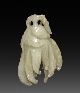 Pendant, 1644-1911. China, Qing dynasty (1644-1911). Jade; overall: 7.7 cm (3 1/16 in.).