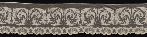 Border with Renaissance Motif, early 19th century. Italy, early 19th century. Needle lace,