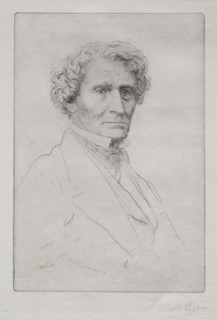 Hector Berlioz. Alphonse Legros (French, 1837-1911). Etching