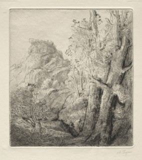 The Old City. Alphonse Legros (French, 1837-1911). Etching