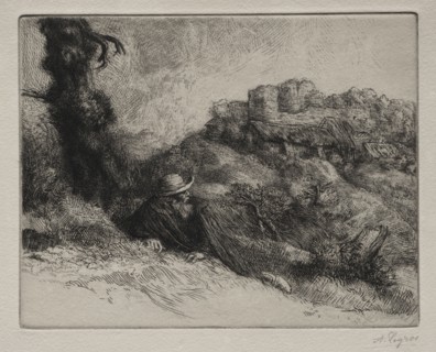 Le Châteaux des Revenants. Alphonse Legros (French, 1837-1911). Etching