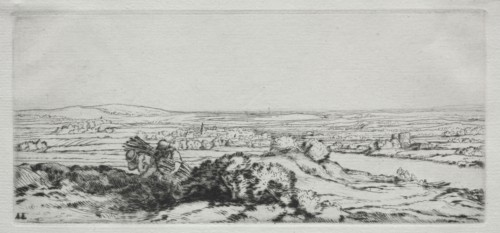 Valley of the Dunes (La Vallee des Dunes). Alphonse Legros (French, 1837-1911). Etching