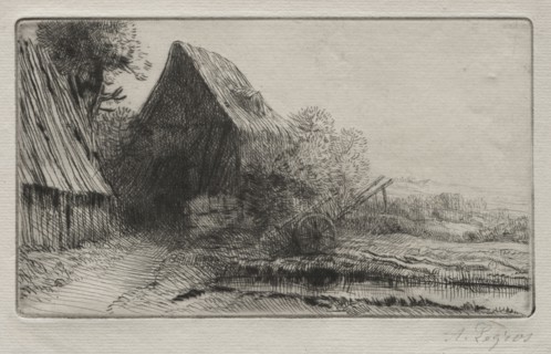 Le Maison du charron. Alphonse Legros (French, 1837-1911). Etching