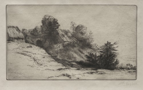 La ferme de Bienheureux (2nd Plate). Alphonse Legros (French, 1837-1911). Etching