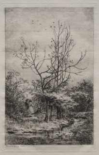 The Orchard, 1868. Charles François Daubigny (French, 1817-1878). Etching and drypoint; sheet: 35.3