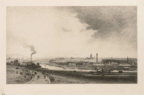 On the Seine, 1867. Maxime Lalanne (French, 1827-1886). Etching