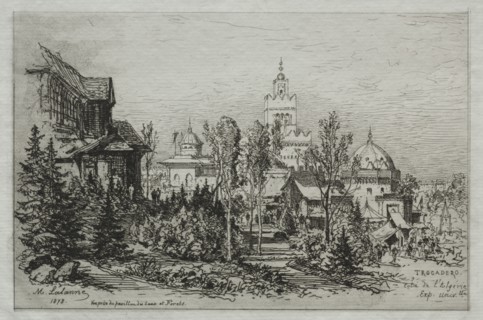 Trocadéro. Maxime Lalanne (French, 1827-1886). Etching