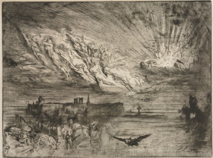 The Spirits from the Cities of the Dead, 1885. Félix Hilaire Buhot (French, 1847-1898). Etching,
