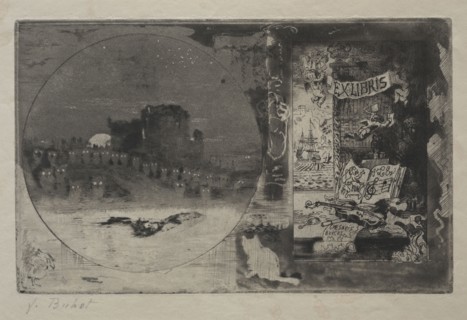 The Castle of the Owls, 1887. Félix Hilaire Buhot (French, 1847-1898). Etching, aquatint, drypoint